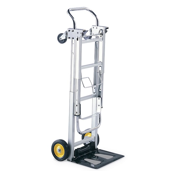Safco HideAway Convertible Truck, 400 lb Capacity, 15.5 x 43 x 36, Aluminum 4050 - main